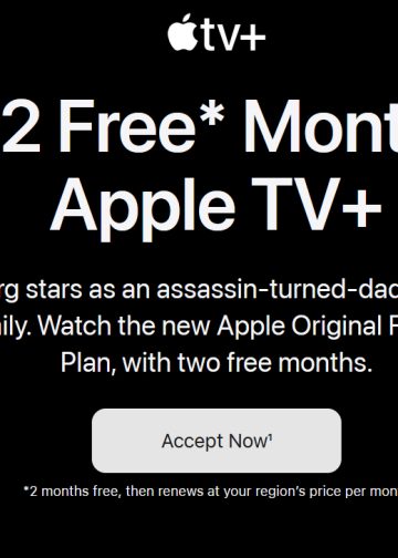 Apple 2 Free Months of Apple TV+