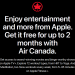 Enjoy Two Months of Free Apple TV+ Fitness+ with Air Canada-Offer