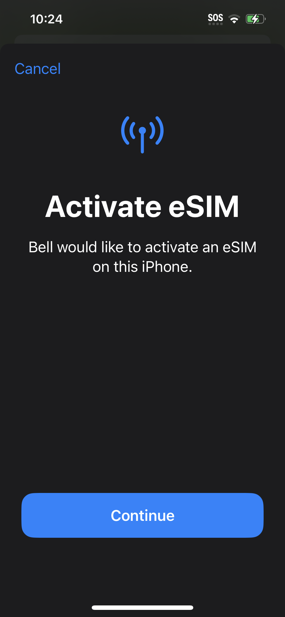 Bell Mobility eSIM Transfer Activate eSIM