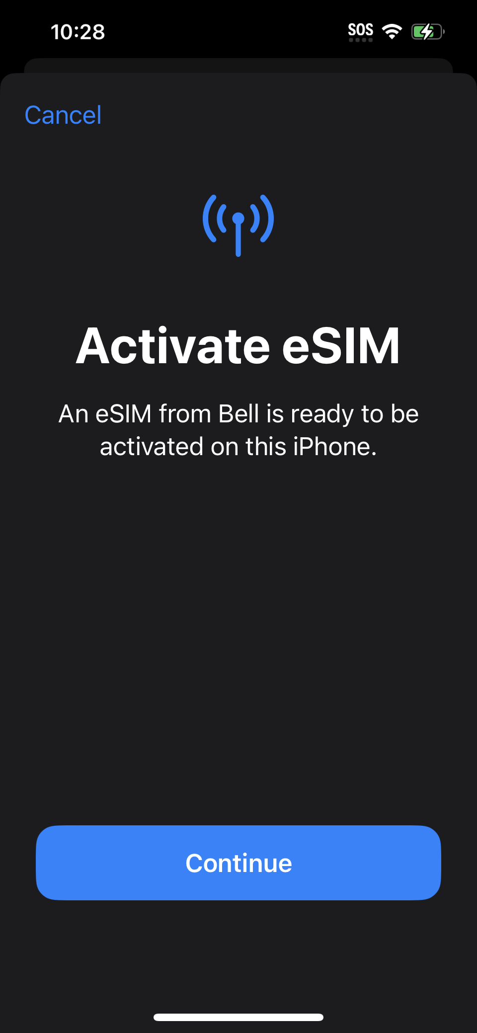 Bell Mobility eSIM Transfer Activate eSIM
